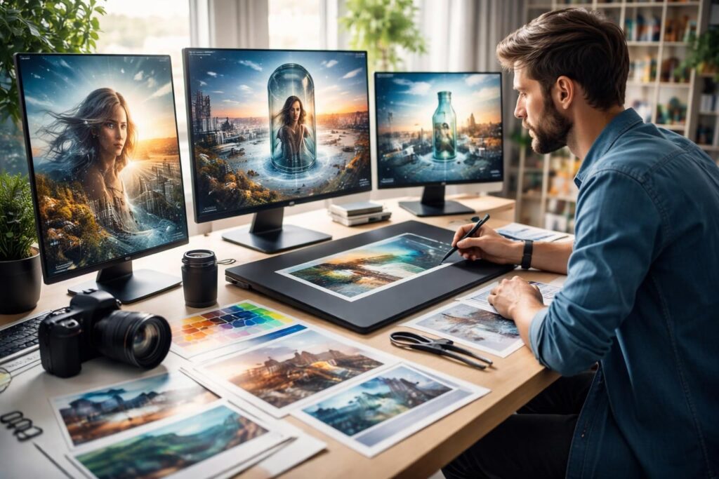 stimulez votre imagination grâce à nos idées originales de montage photo et développez votre créativité pour des créations uniques.