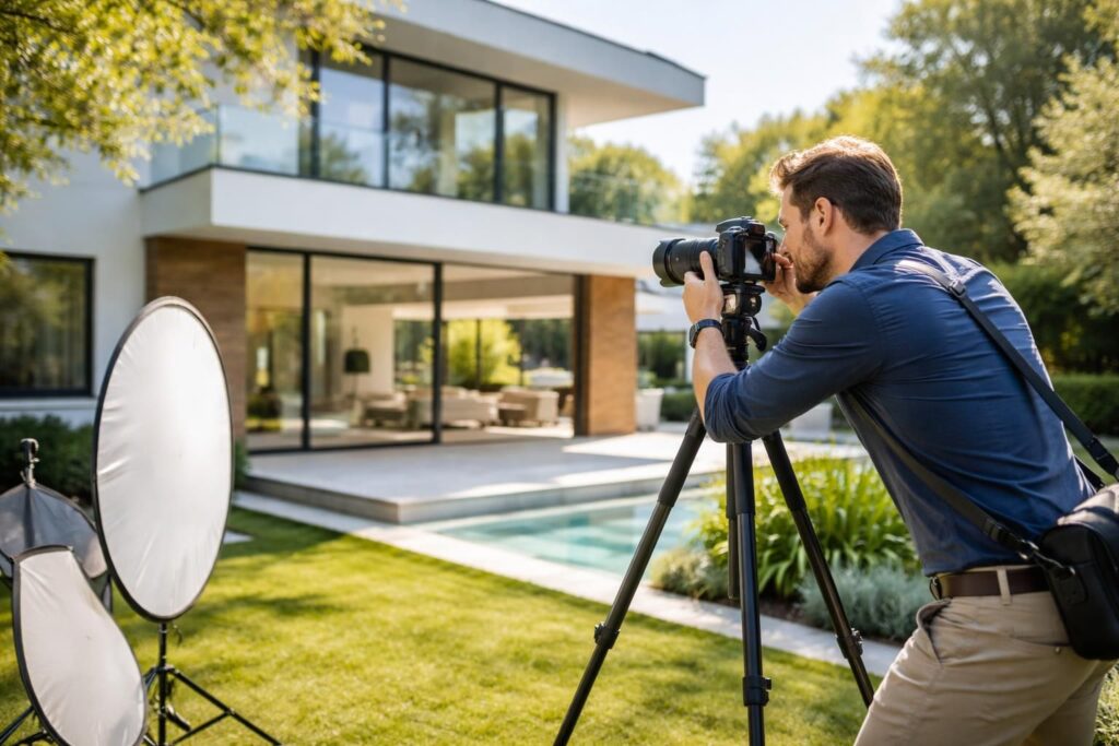 photographe spécialisé en communication immobilière, apportant des images de qualité pour mettre en valeur vos biens et optimiser votre marketing.