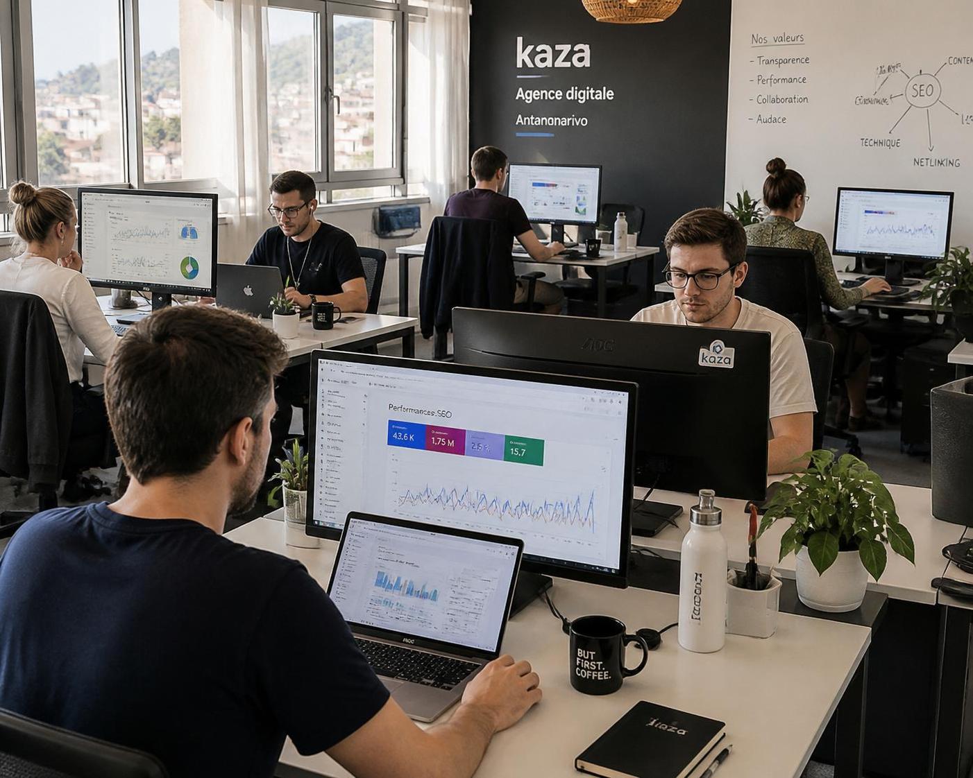 consultant seo à madagascar, agence experte dans le placement d'assistants virtuels dédiés aux entrepreneurs en pleine croissance pour optimiser leur visibilité en ligne et leur productivité.