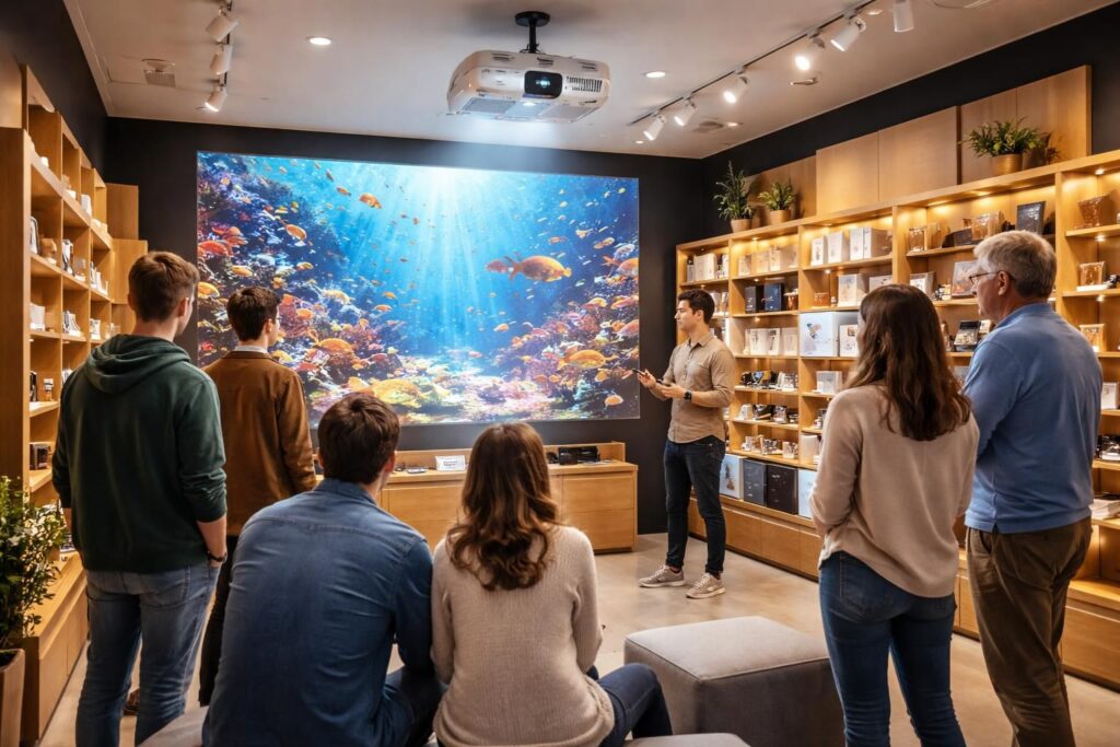 découvrez comment animer efficacement un corner boutique grâce au vidéoprojecteur epson dans notre parcours promo dédié. boostez l'attractivité de votre espace de vente avec des projections dynamiques et captivantes.